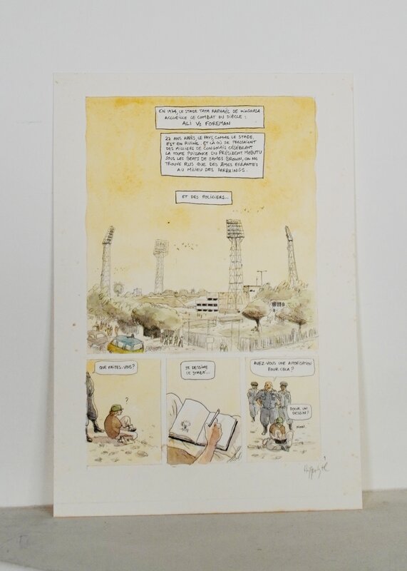 En vente - Hippolyte, Planche originale - Les Enfants de Kinshasa - Planche originale