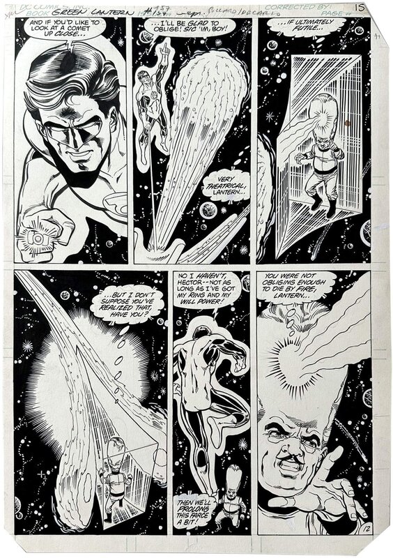 En vente - Keith Pollard, Mike DeCarlo, Green Lantern #157 p12 - Planche originale