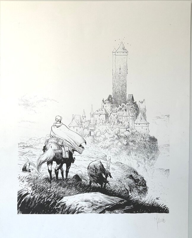 Ténébreuse by Vincent Mallié, Hubert - Original Illustration