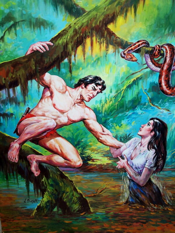 Dino Busett, Tarzan of the Apes #44 Cover - Comic Strip