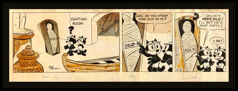 For sale - Joseph Oriolo, Felix the Cat daily strip - Comic Strip
