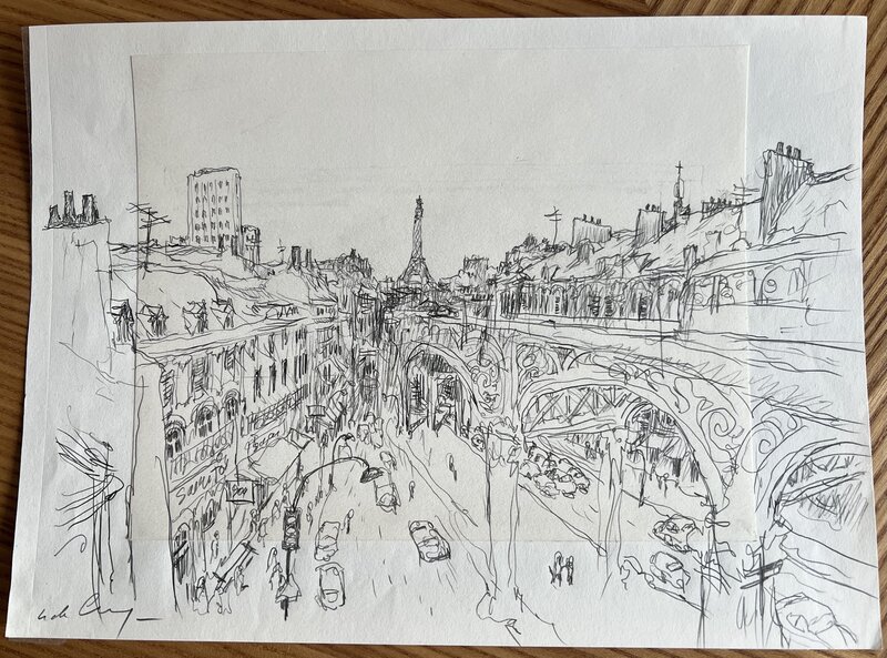 Paris imaginaire par Nicolas De Crécy - Illustration originale