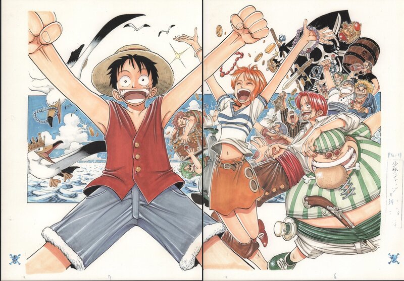 One piece by Oda Eiichirō - Original Illustration