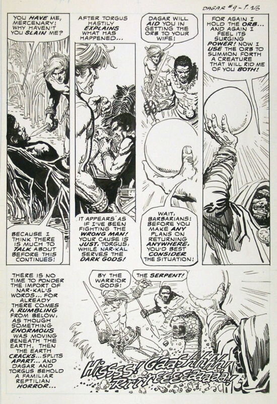 Jesse Santos, Dagar The Invincible #9 Page 23 - Planche originale