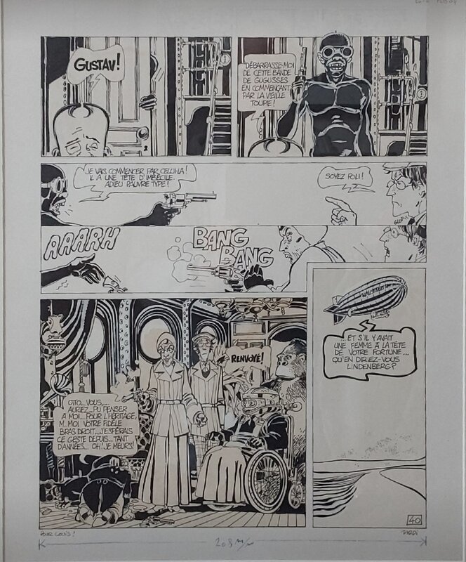 Adieu Brindavoine par Jacques Tardi - Planche originale