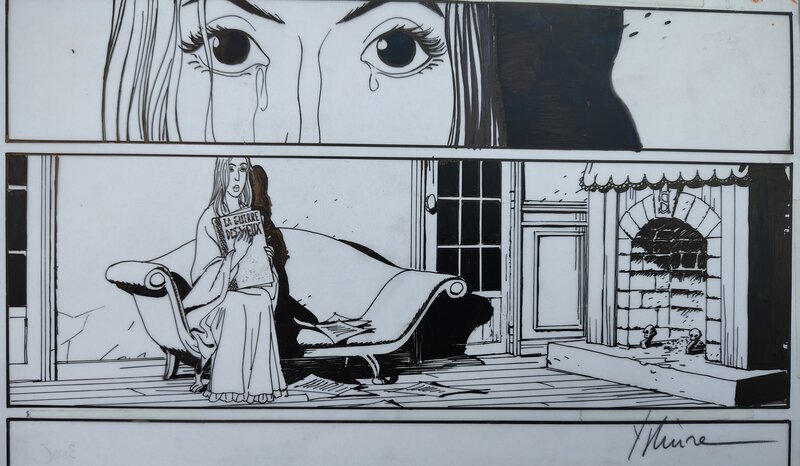 En vente - Yslaire (partie) planche de fin du T4 de Sambre - Planche originale