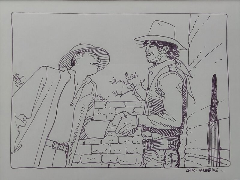Gir-Moebius Major-Blueberry-Arzach - Illustration originale