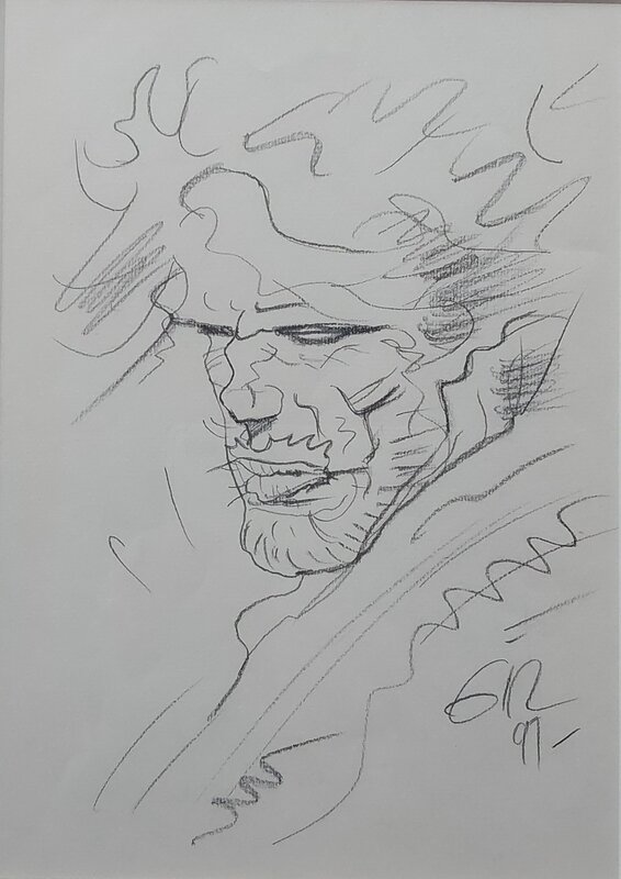 Gir - Blueberry by Jean Giraud - Sketch