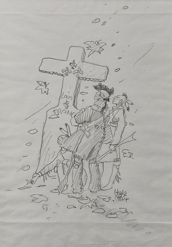 Hugo Pratt Dessin de couverture - Planche originale