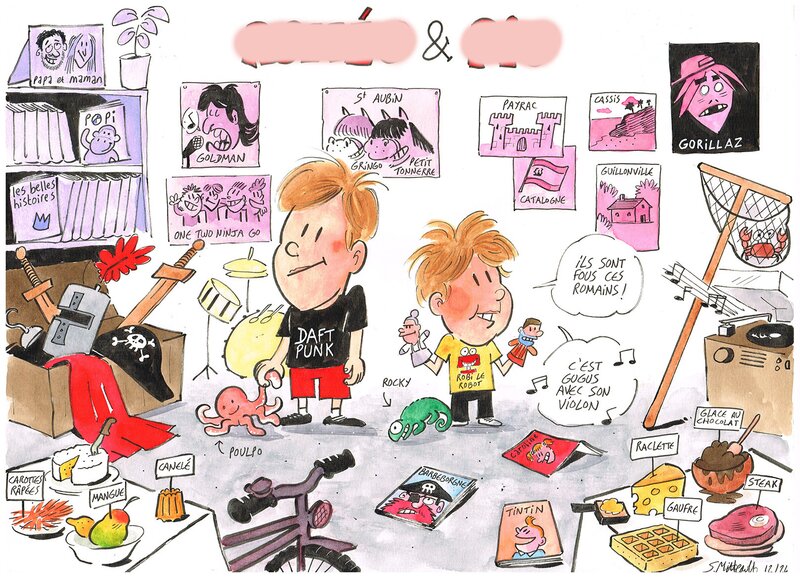 For sale - Simon Mitteault, Portraits sur mesure - Original Illustration