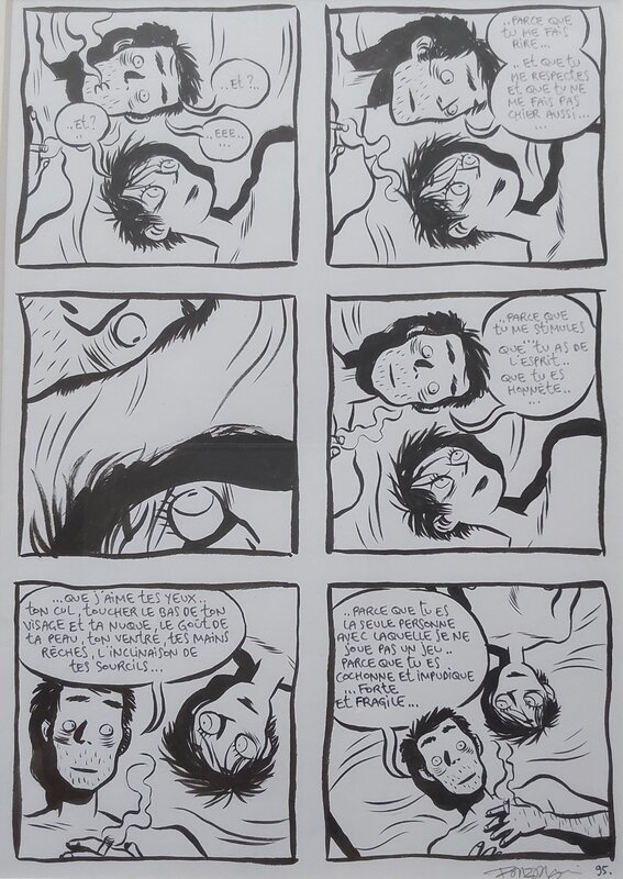 Les Pilules Bleues par Frederik Peeters - Planche originale