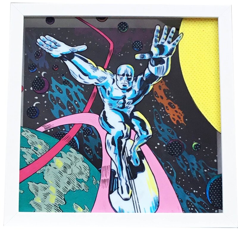 For sale - Marc Rouchairoles, Jack Kirby, Le Surfer d'Argent d'après Kirby - Original art