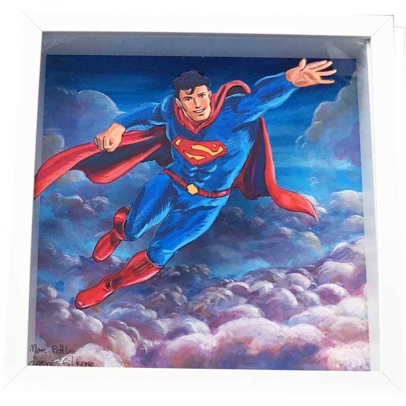 En vente - Marc Rouchairoles, Superman d'après Gil Kane - Œuvre originale