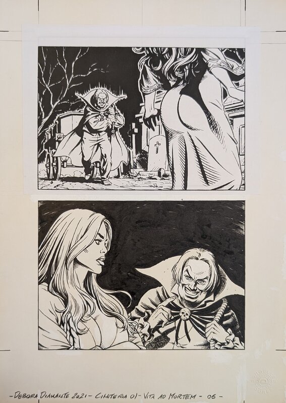 Debora Diamante, Cimiteria - Vita ad mortem - planche 6 - Comic Strip