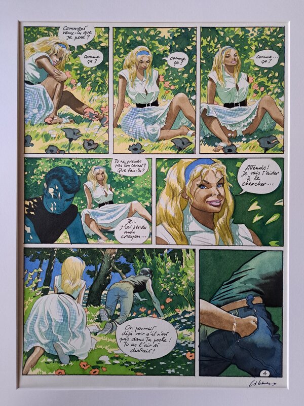 Max Cabanes, Les années pattes d'eph : Marina - Planche originale