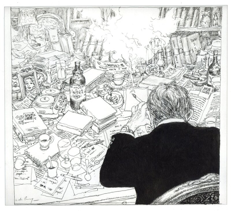Nicolas De Crécy, Pierre Senges, Les carnets de Gordon McGuffin - Original Illustration