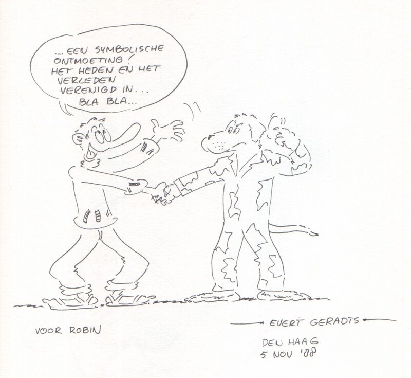 Evert Geradts, Jan Zeiloor & Henk Hond (1988) - Dédicace