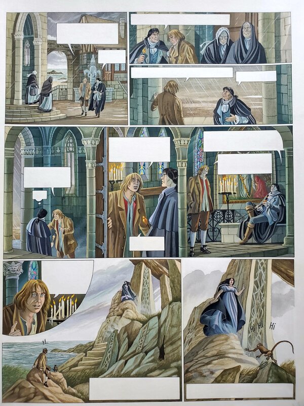 Florence Magnin, MARY LA NOIRE   T1 LES TREPASSES - Planche originale
