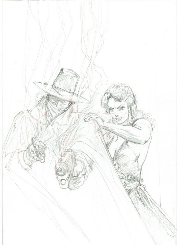 Minck Oosterveer, The Shadow and Margot Lane - Original Illustration