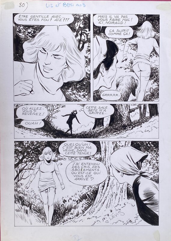 Jean Sidobre/Georges Lévis, planche originale, 