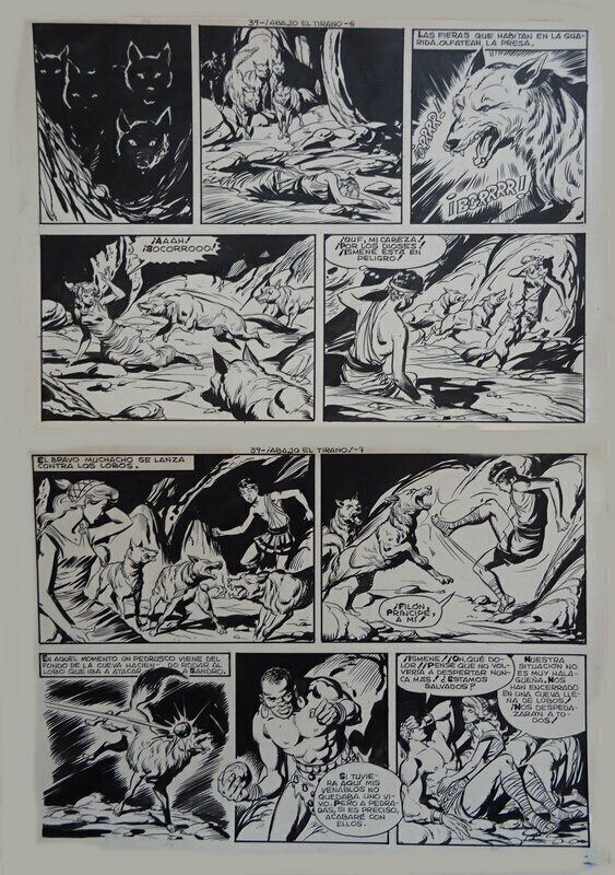 Manuel Lopez Blanco, KOLOS le Prince de Rhodes  -  El Coloso - Planche originale