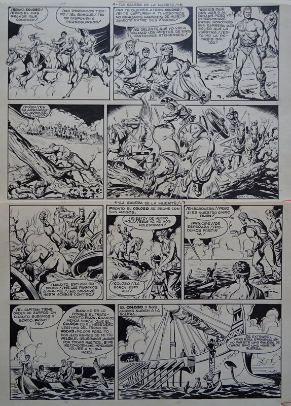 Manuel Lopez Blanco, KOLOS le Prince de Rhodes  -  El Coloso - Comic Strip