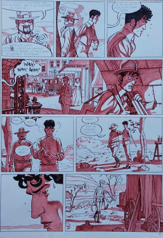 Peeters - L'ODEUR DES GARCONS AFFAMÉS. - Planche originale