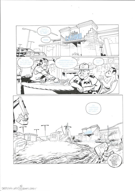 En vente - Jocelyn Joret - Chapatanka page 55 (finale) - Planche originale