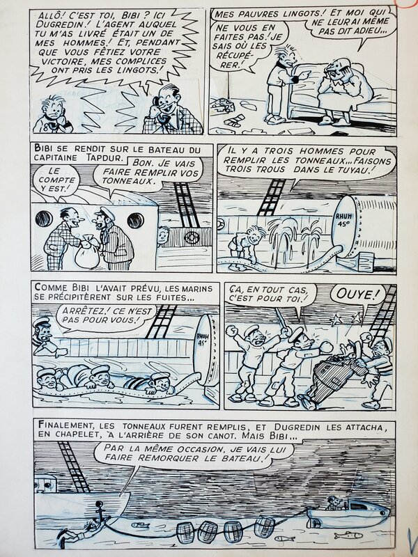 Pierre Lacroix, BIBI FRICOTIN   T33 LE SUPER TEMPOSTAT - Planche originale