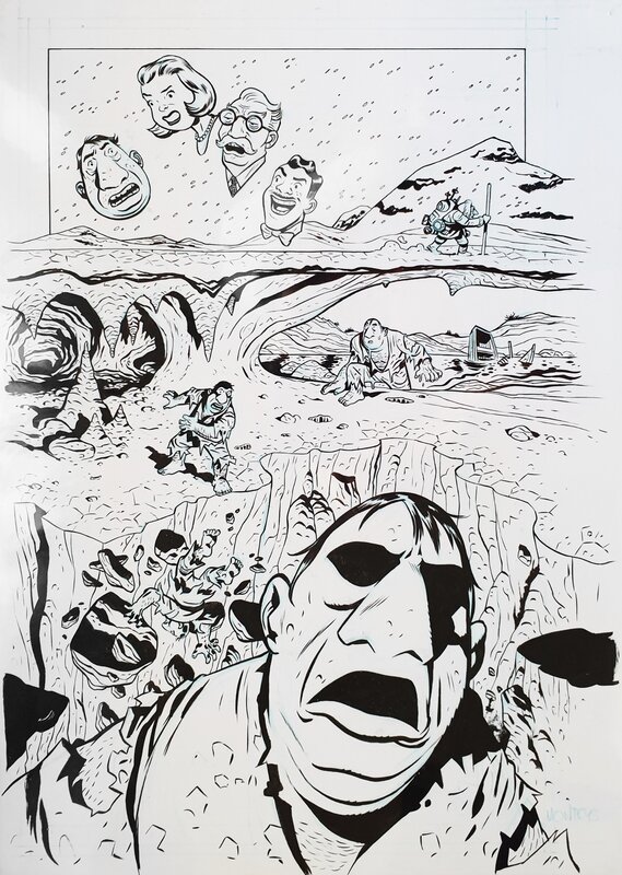 Albert Monteys, The Fantastic Four 60th Anniversary Tribute:  pg 22 - Planche originale