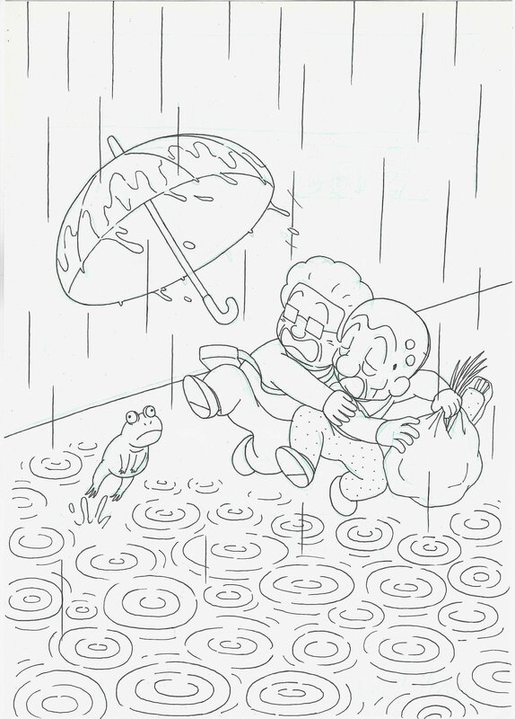 Wakato Daigo, Sohuto Sobo | Yonkoma (4-panel manga) | Tokushima Shimbun, TV Asahi Media, Fliptoon - Original Illustration