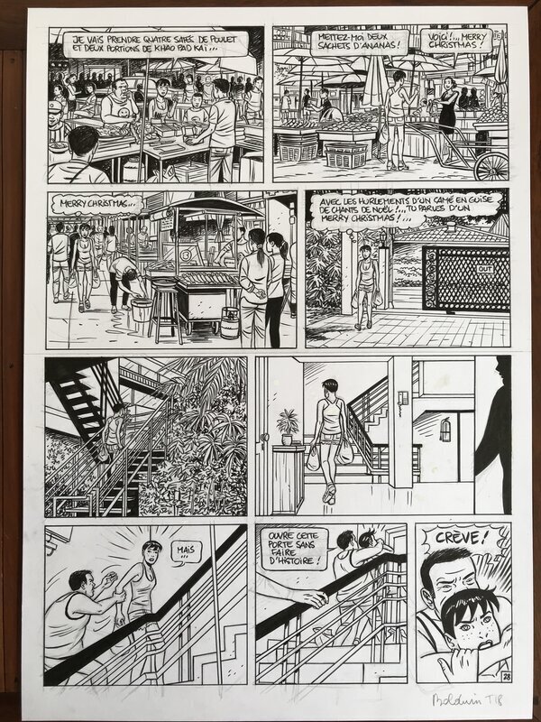 André Taymans, Caroline Baldwin half-blood - Planche originale