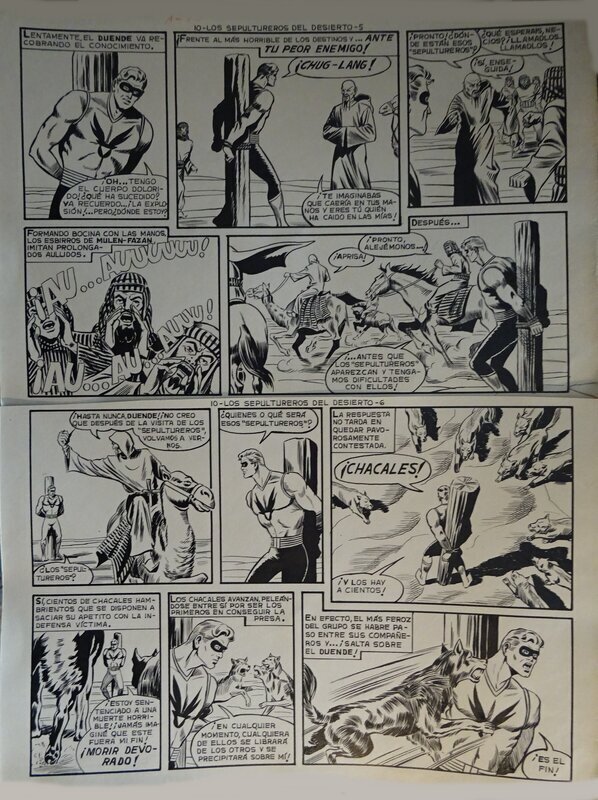 Francisco Jesus SERRANO, VINDEX le Vengeur  -  El Duende - Planche originale