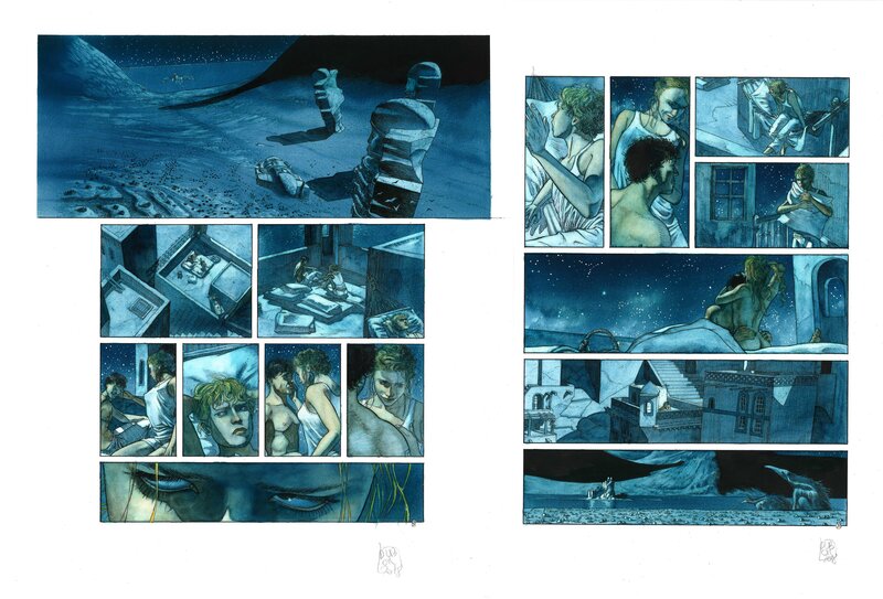 En vente - Christophe Dubois, Ter - Double planche (49) et (50) - L'Etranger T1 - Planche originale