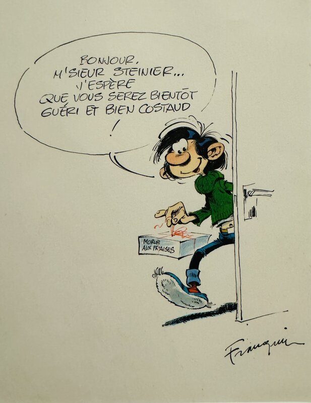 Gaston Lagaffe par André Franquin - Planche originale