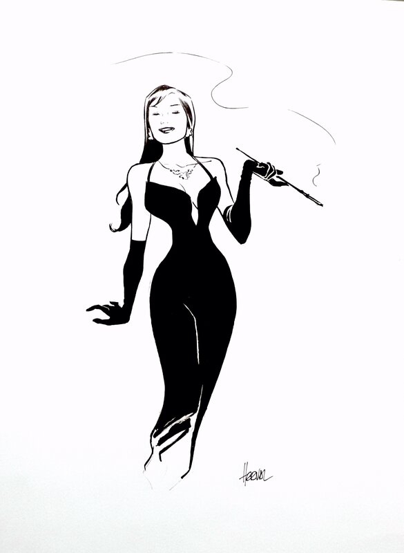Porte-Cigarette par Herval - Illustration originale