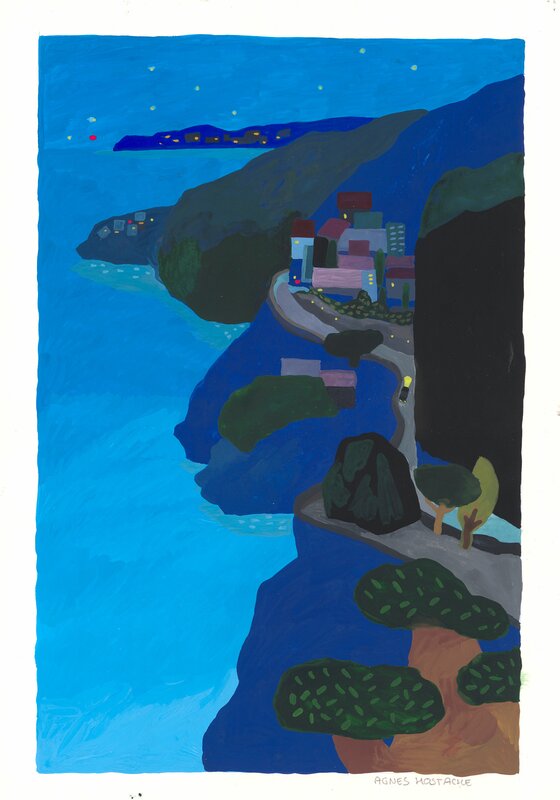 Agnès Hostache, La route de la corniche - Comic Strip
