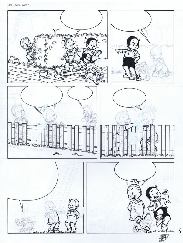 Dick Heins, Klein Suske en Wiske pagina opzet - Comic Strip