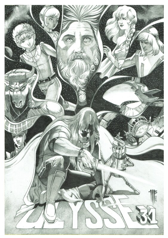 For sale - Ulysse 31 by Philippe Bringel - Original Illustration