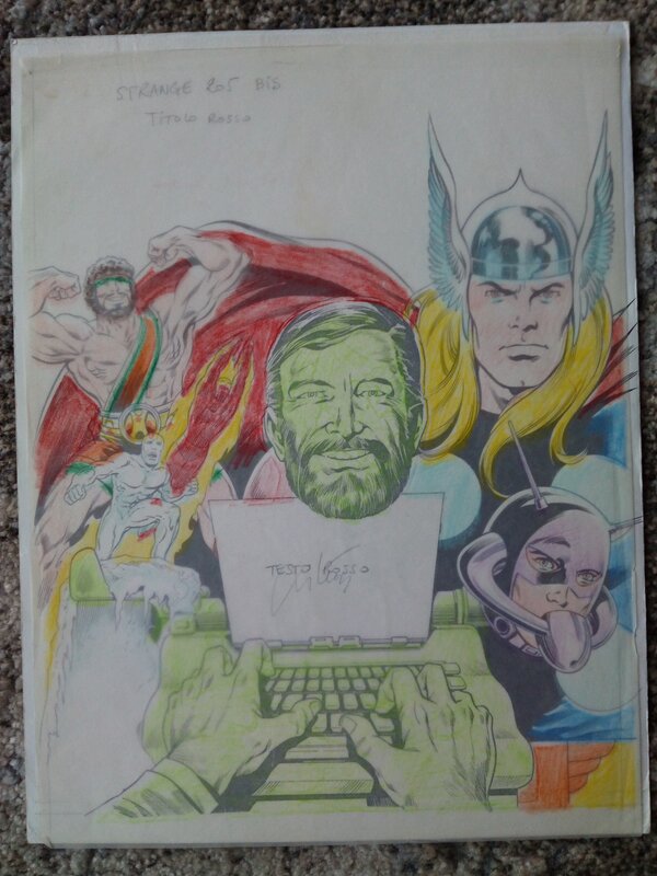 En vente - Couverture originale strange origines 205 + calque couleur / jean yves mitton - Couverture originale