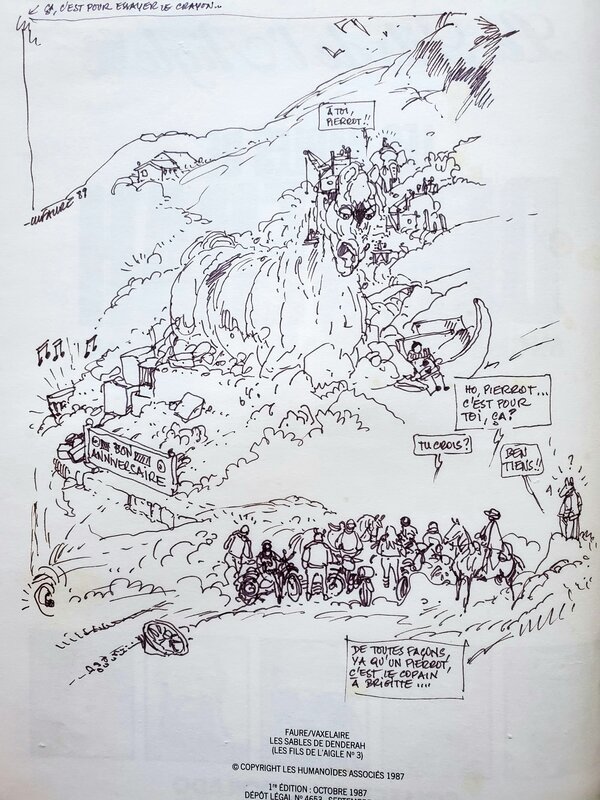 Michel Faure, LES FILS DE L'AIGLE   T3 LES SABLES DE DENDERAH - Sketch