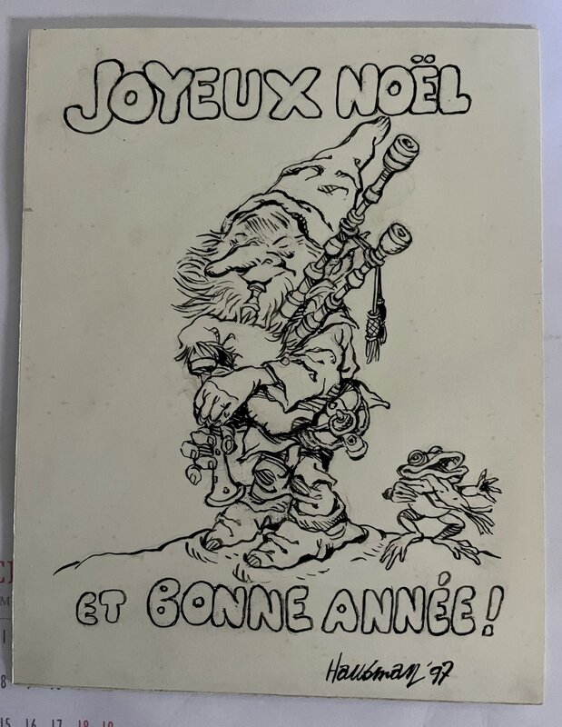 For sale - René René Hausman, Illustration de rene Hausman pour une serie de cartes postales - Original Illustration