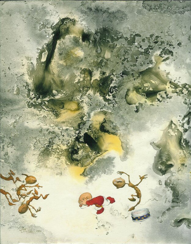 Jean Dulieu, Paulus de Boskabouter - De Eikelmannetjes - Original Illustration