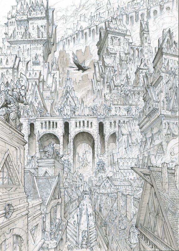 En vente - Pierre-Denis Goux, Nains tome 21 planche 20 - Planche originale
