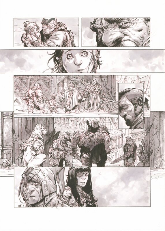 En vente - Pierre-Denis Goux, Nains tome 21 planche 59 - Planche originale