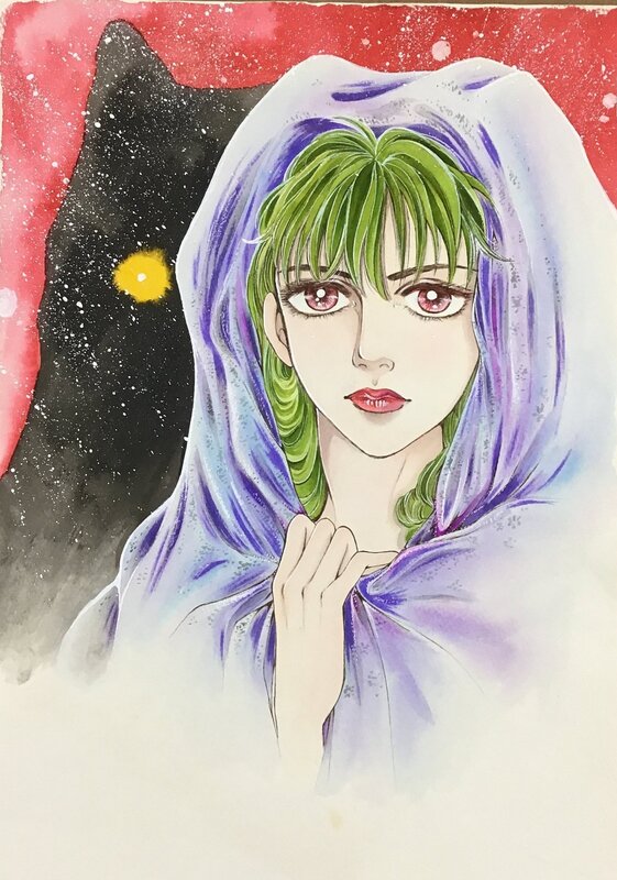 Original 2004 color cover Kikukawa Chikako  ( Josei ) - Planche originale