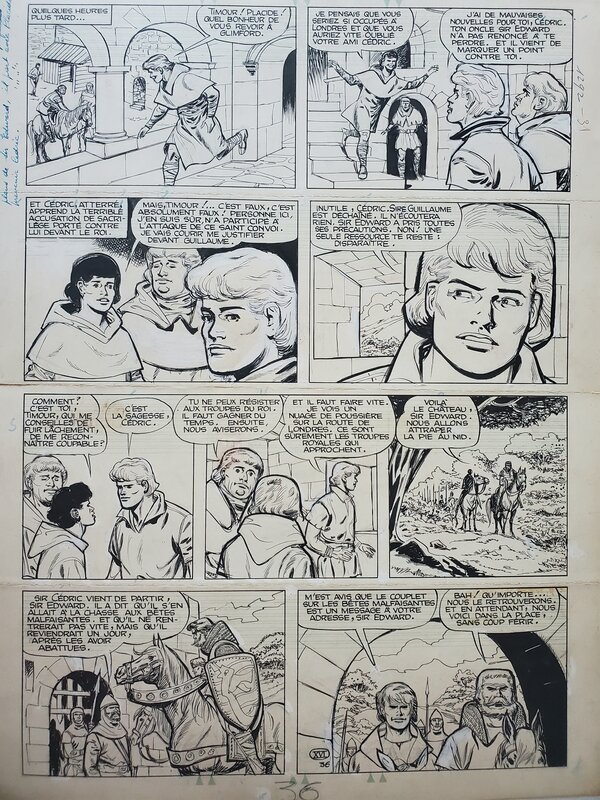 Sirius, LES TIMOUR   T16 LE SERMENT D'HASTINGS - Planche originale