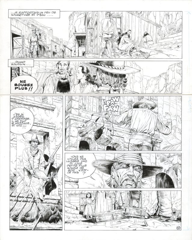 Silver canyon par Michel Blanc-Dumont, Laurence Harlé - Planche originale