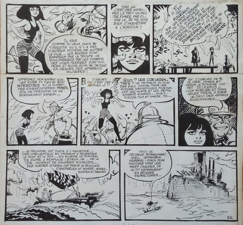 Hypocrite. par Jean-Claude Forest - Planche originale