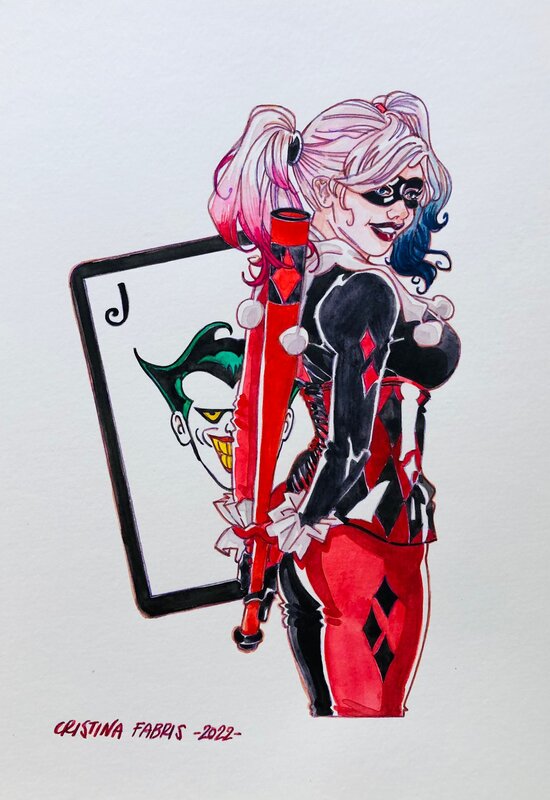 Harley Quinn by Cristina Fabris - Original Illustration